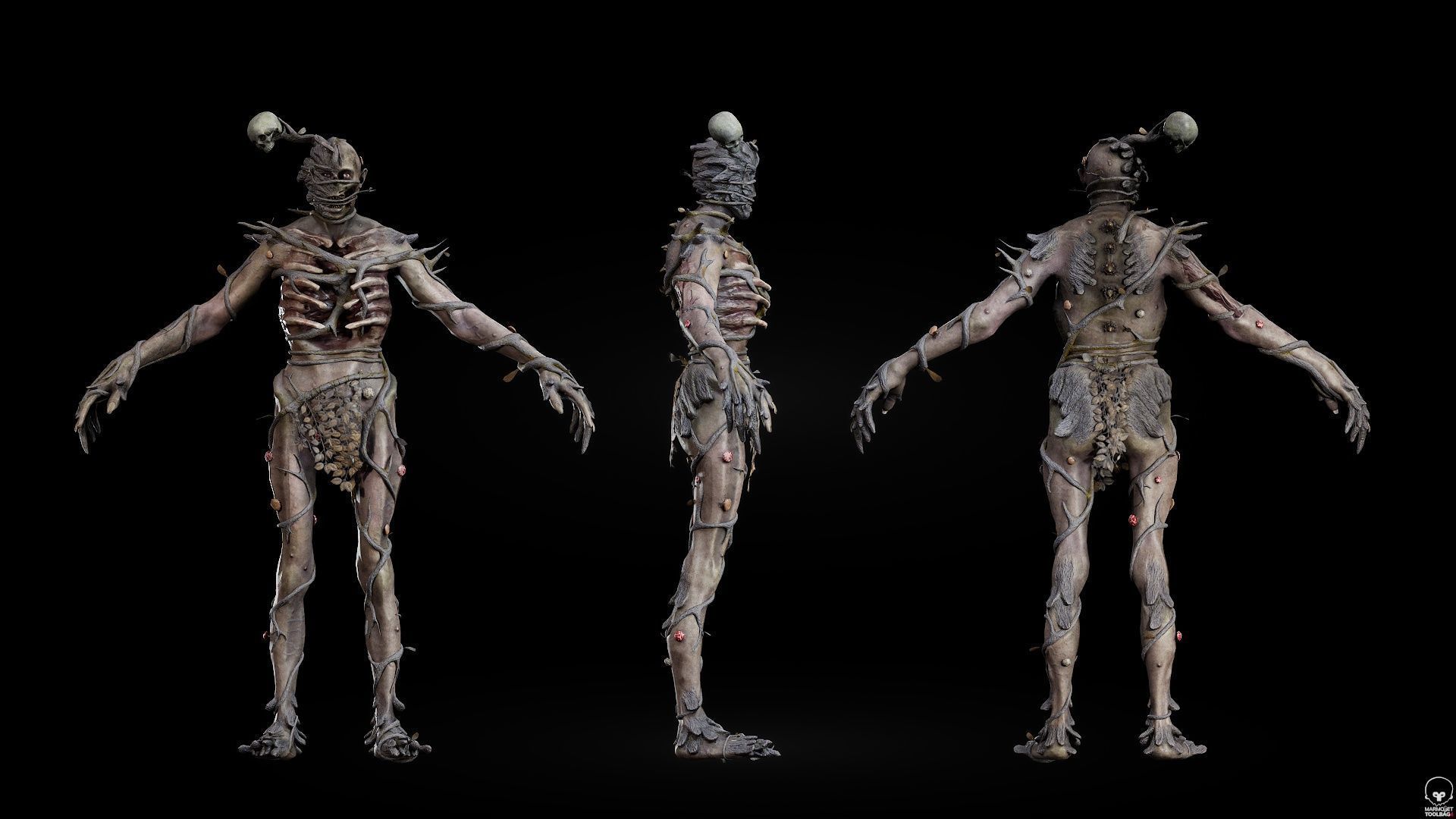 ForestMonster2 Low-poly 3D model_9