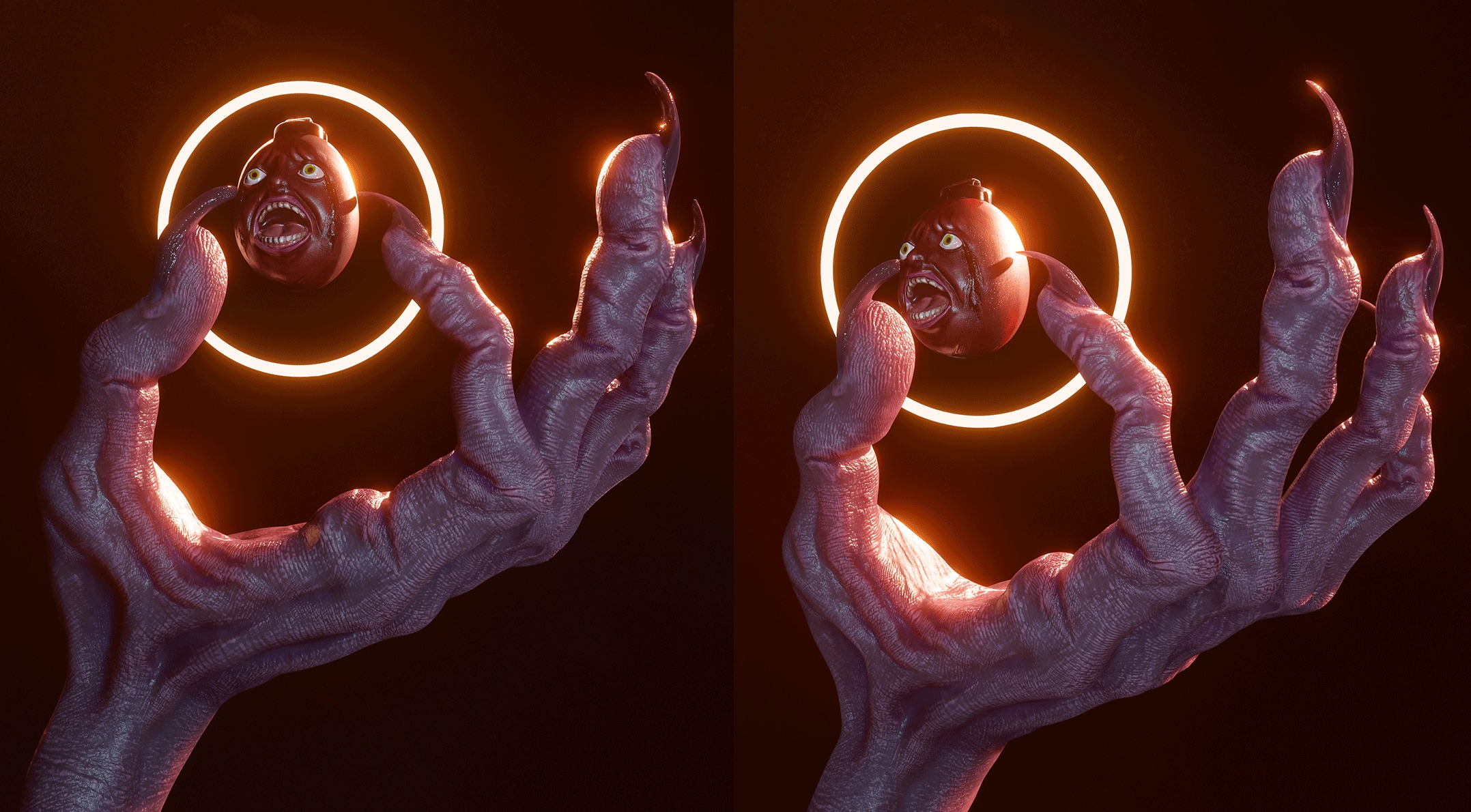 Behelit from Berserk 1997 Series  3D print model_4