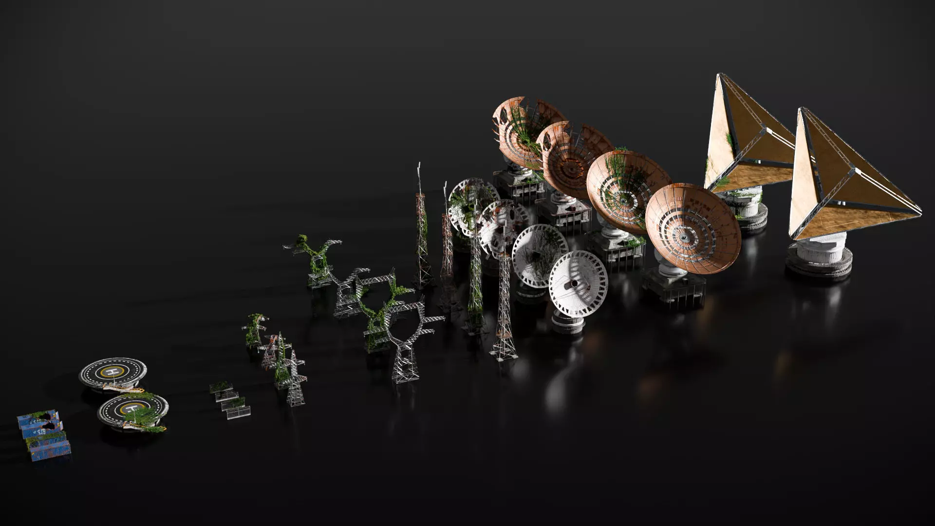 Post-Apocalyptic Industrial Kit 3D model