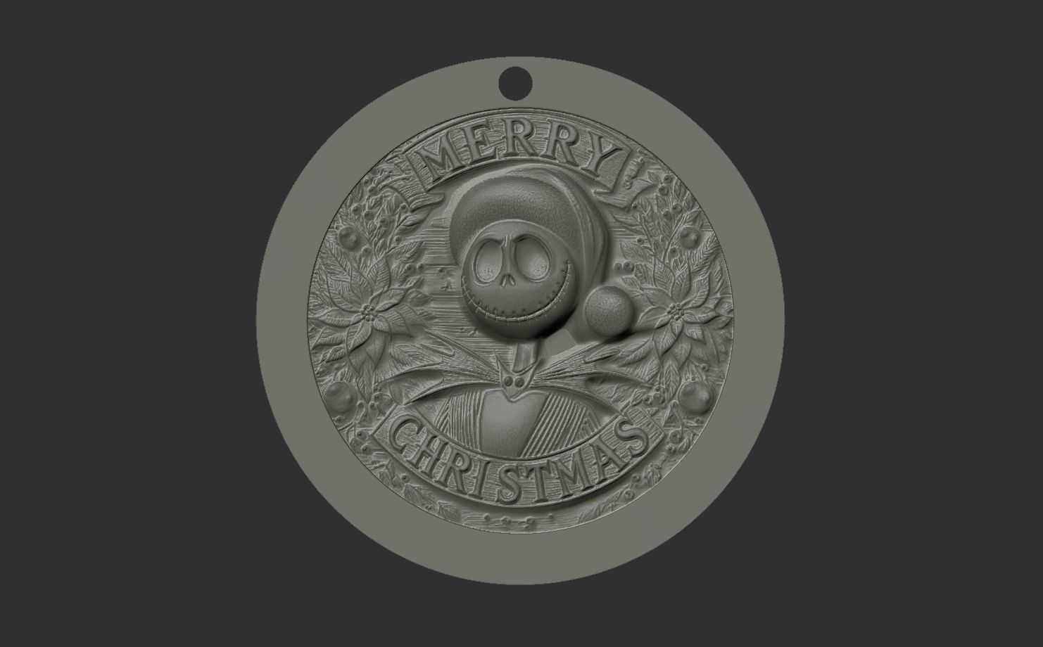 jack skellington decor 3D print model_6