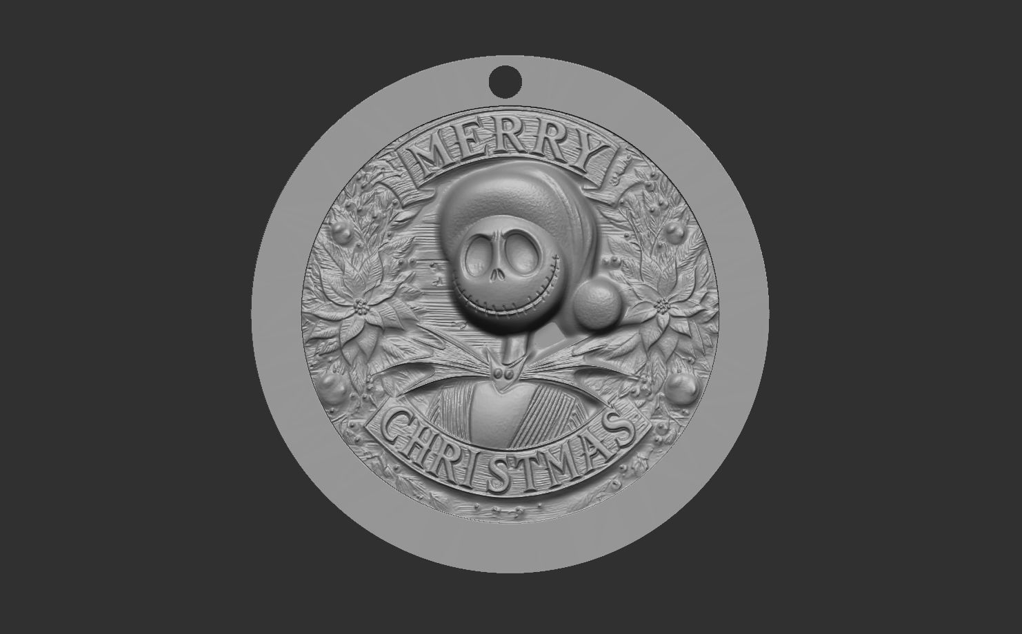 jack skellington decor 3D print model_9