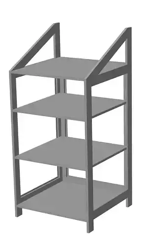 Wooden Holder 3D model