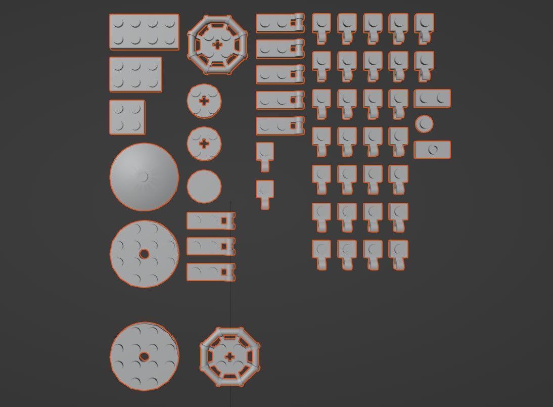 PixelBricks3D - Lego Halloween Spider Set  3D print model_5