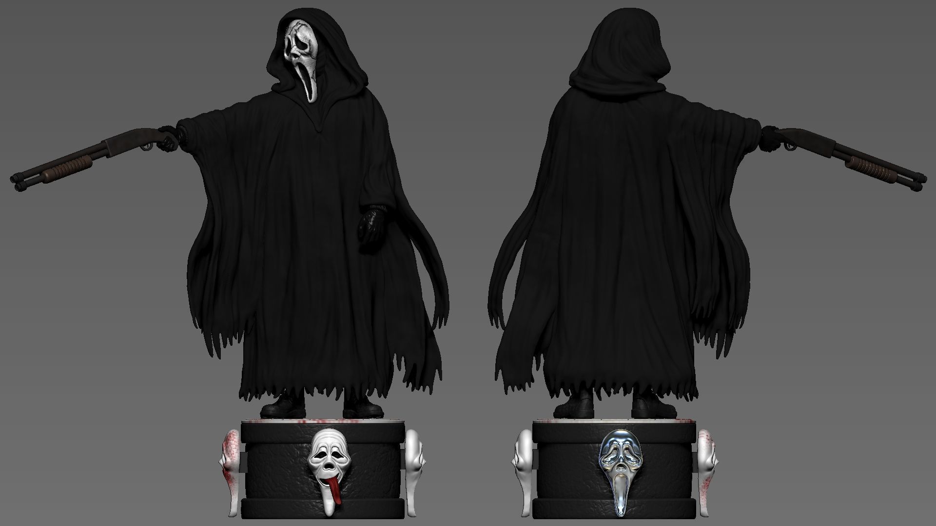 Ghostface - Collectible deluxe 3D print model_15