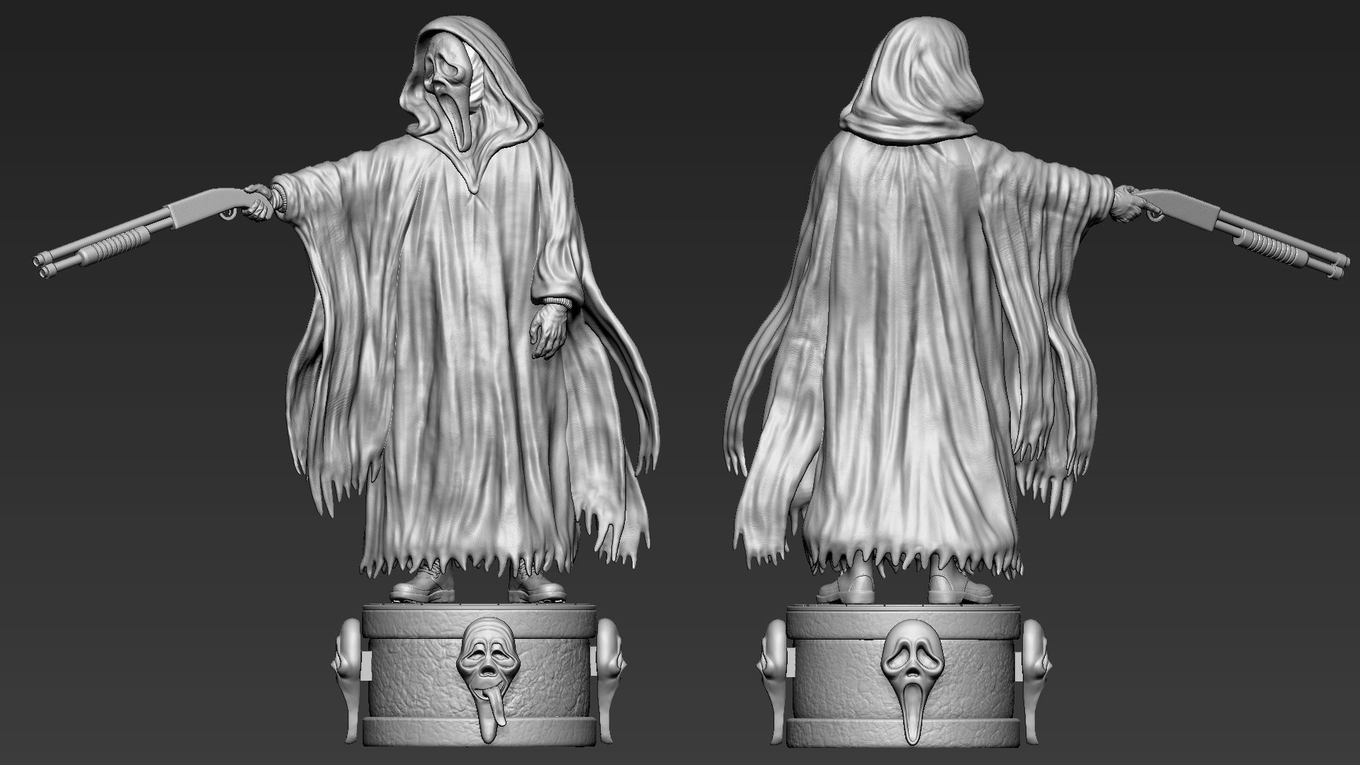 Ghostface - Collectible deluxe 3D print model_5