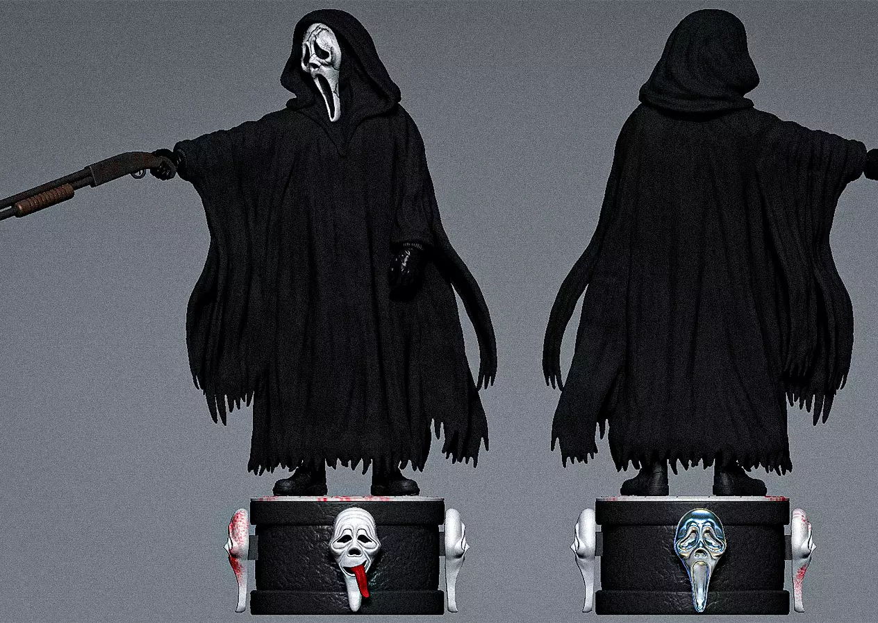 Ghostface - Collectible deluxe 3D print model_0