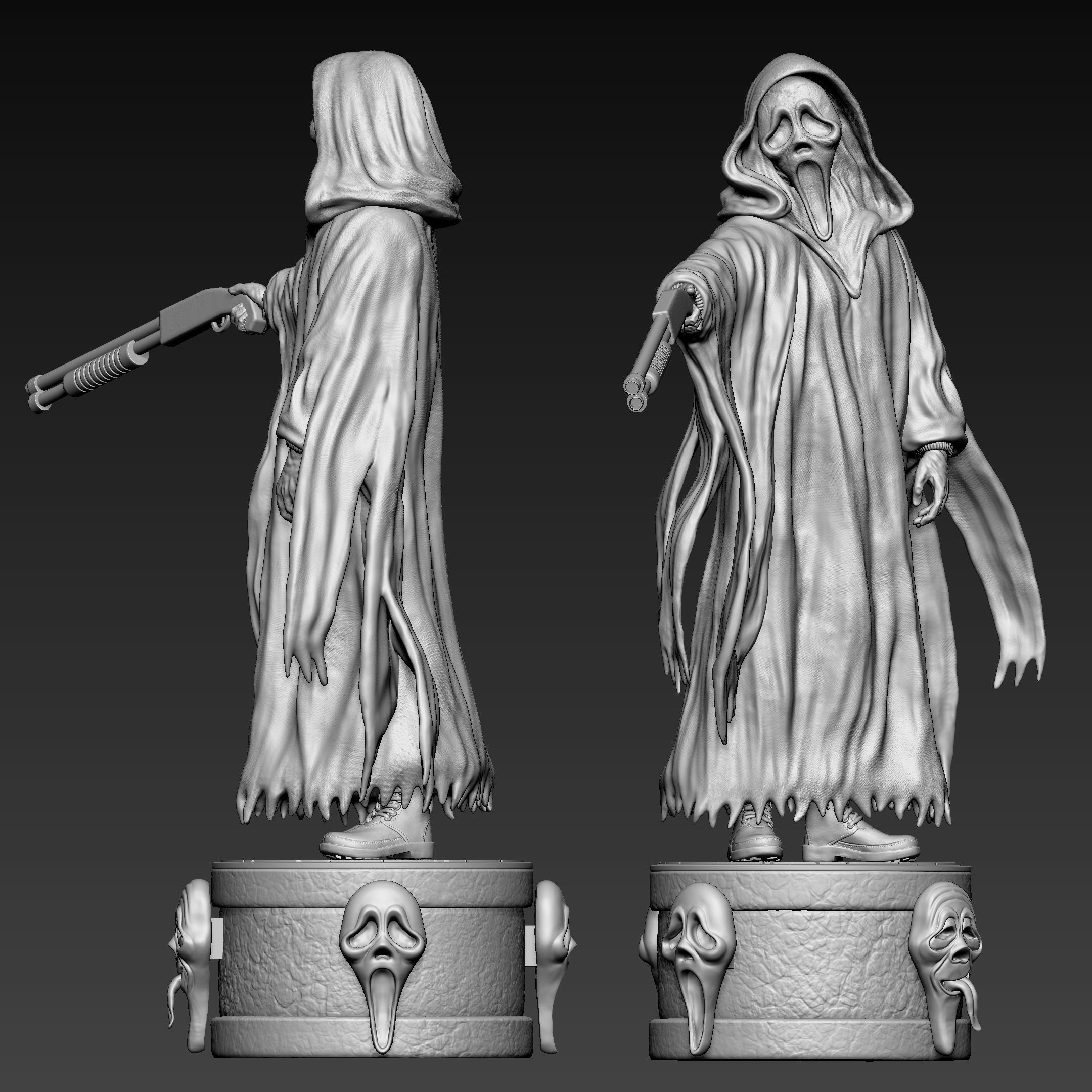 Ghostface - Collectible deluxe 3D print model_9