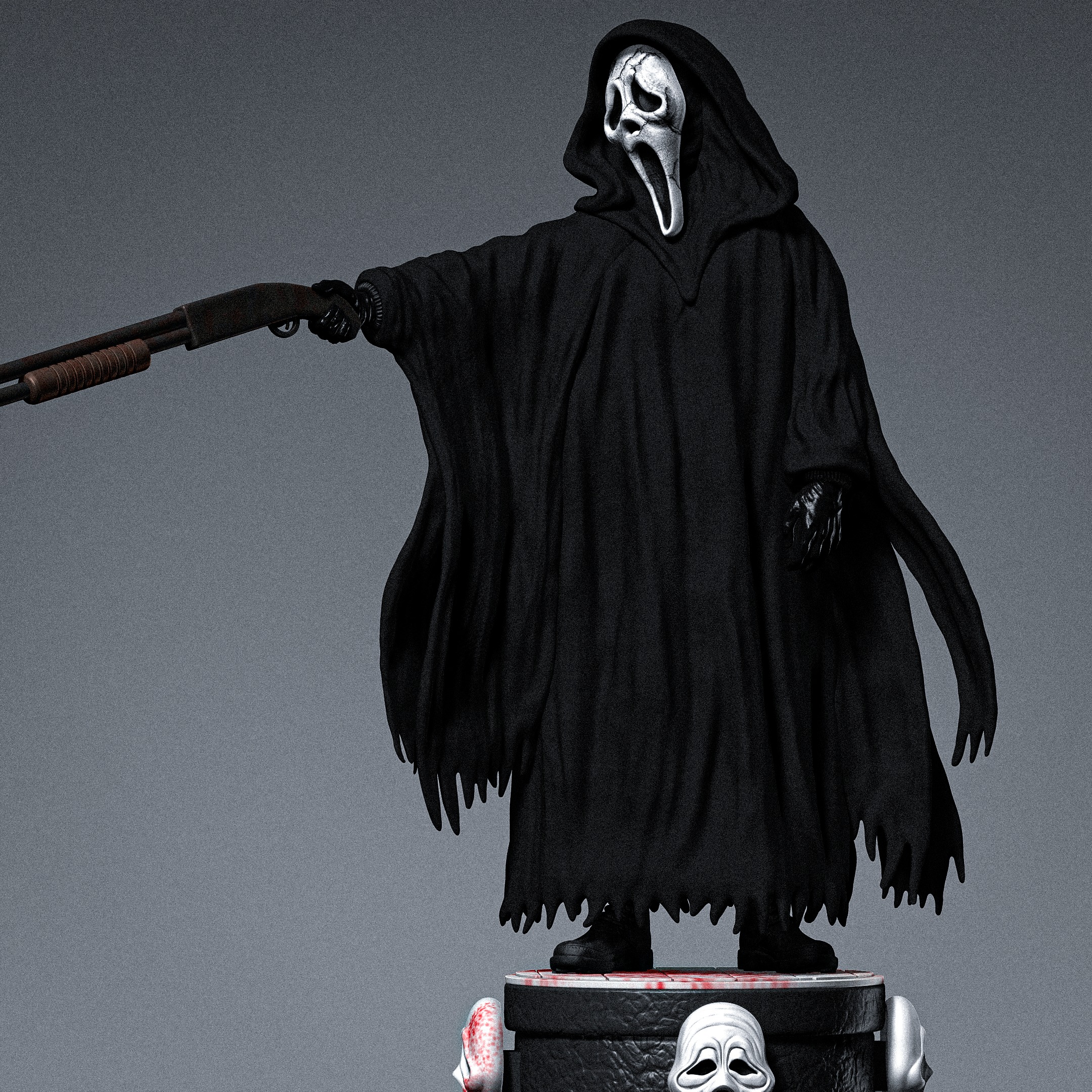 Ghostface - Collectible deluxe 3D print model_2