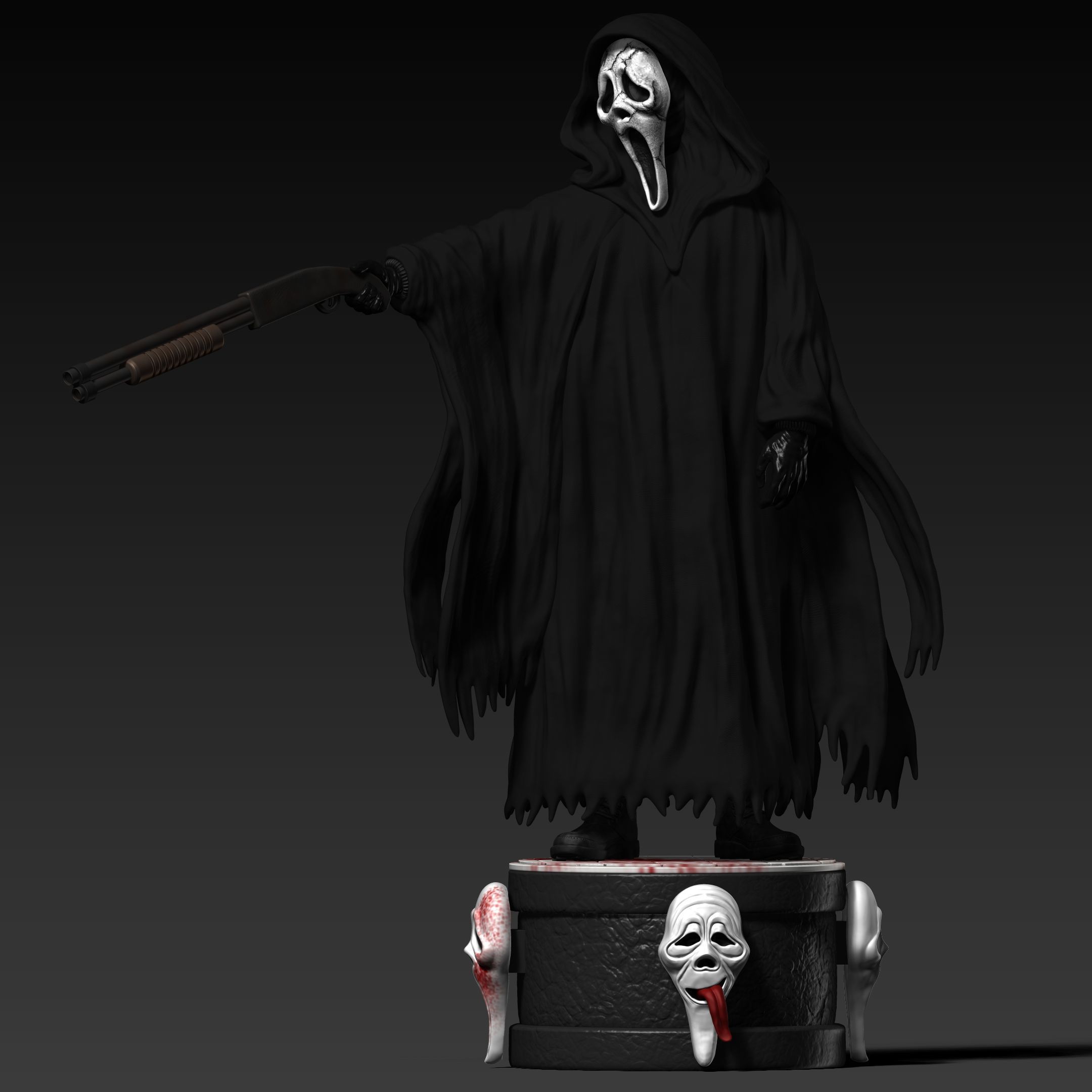 Ghostface - Collectible deluxe 3D print model_35