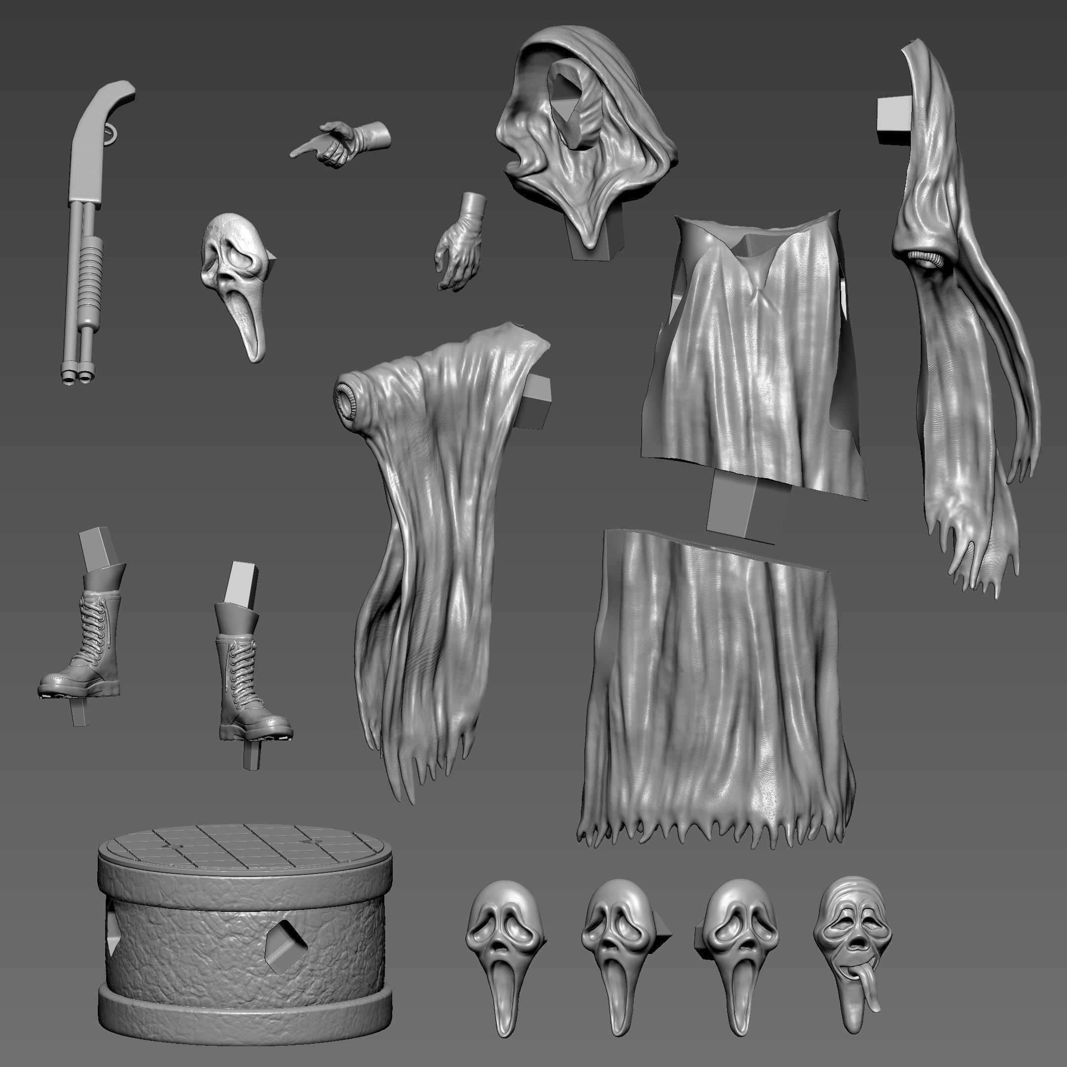 Ghostface - Collectible deluxe 3D print model_37