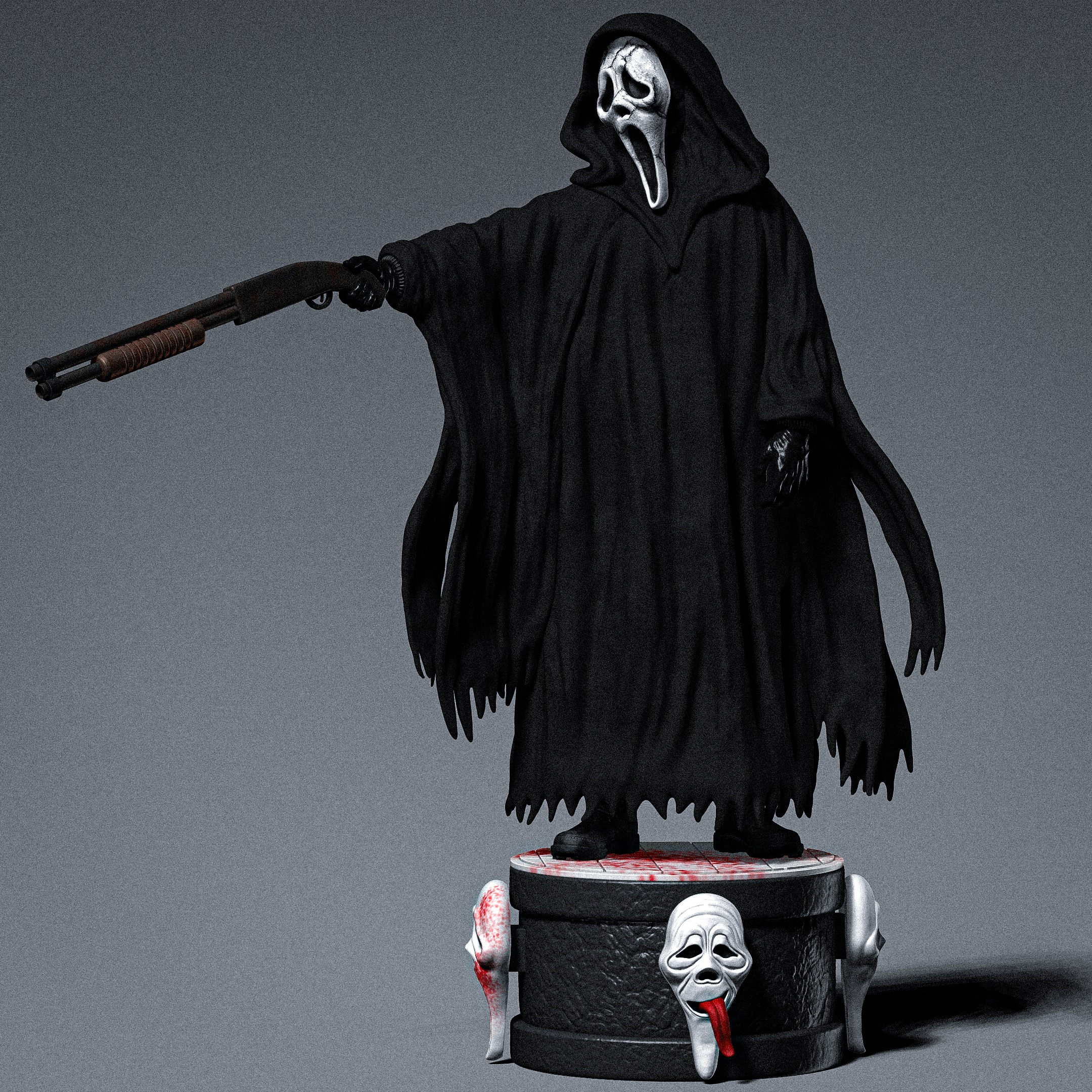 Ghostface - Collectible deluxe 3D print model_1