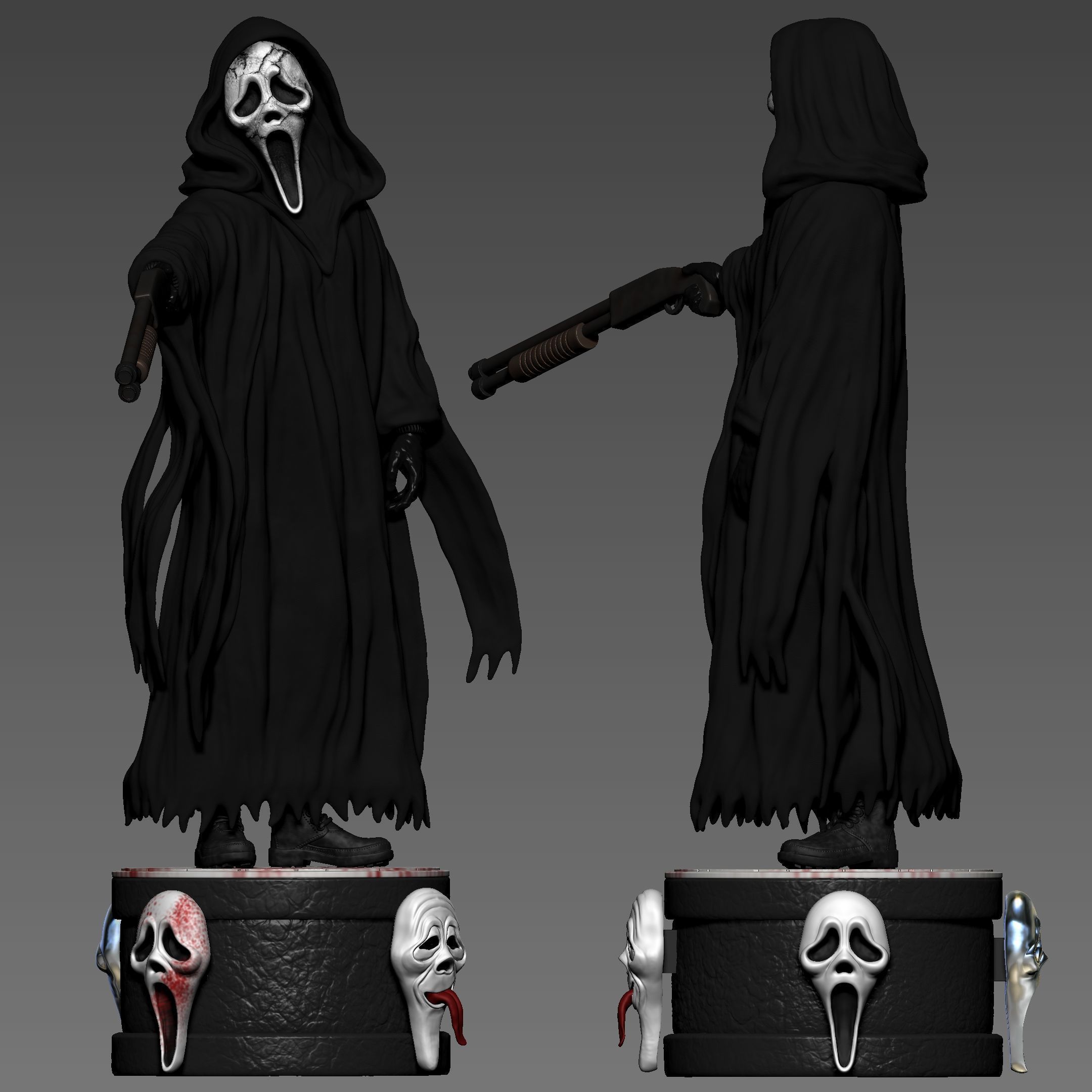 Ghostface - Collectible deluxe 3D print model_19