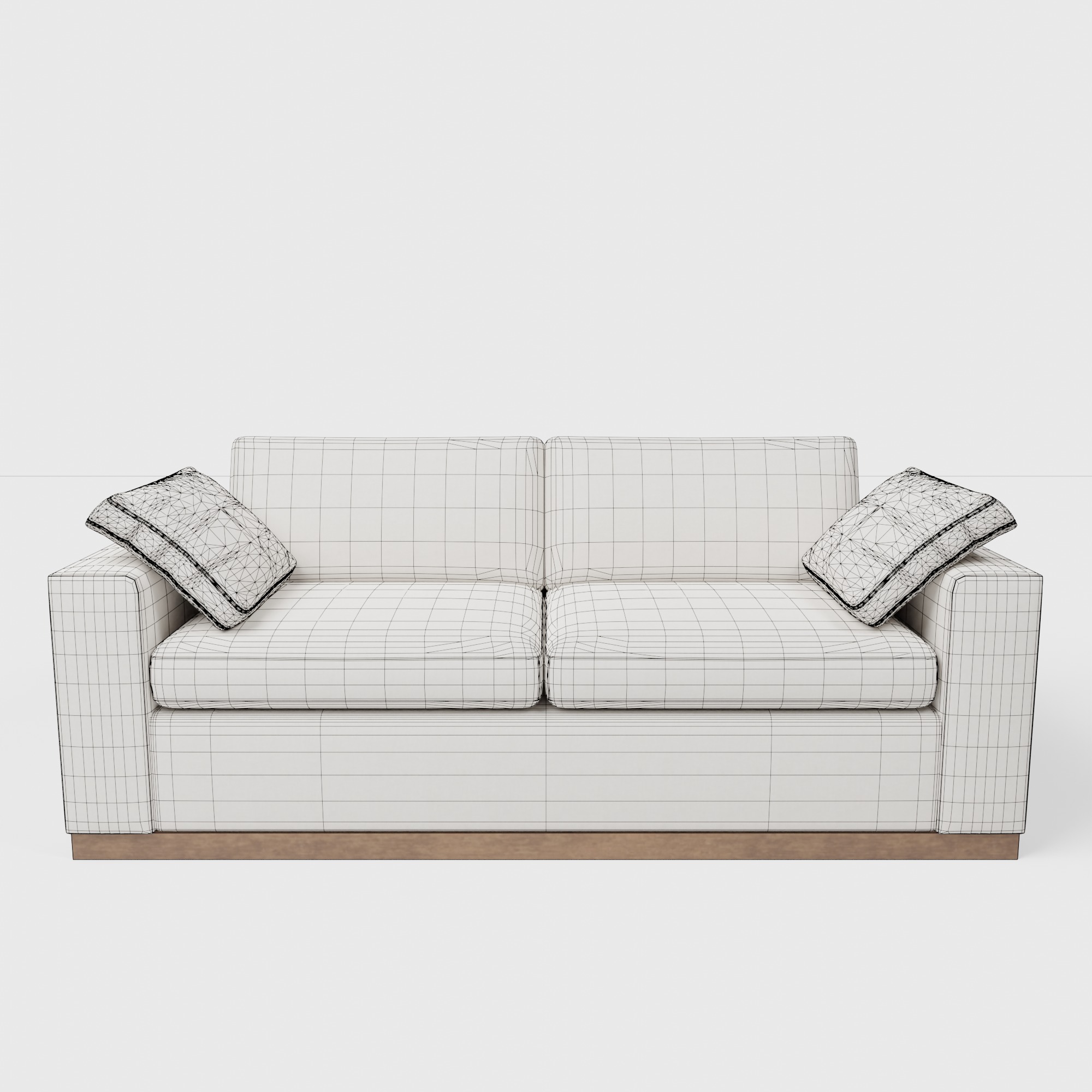 Dream Square Arm Upholstered Sofa Set 3D model_1