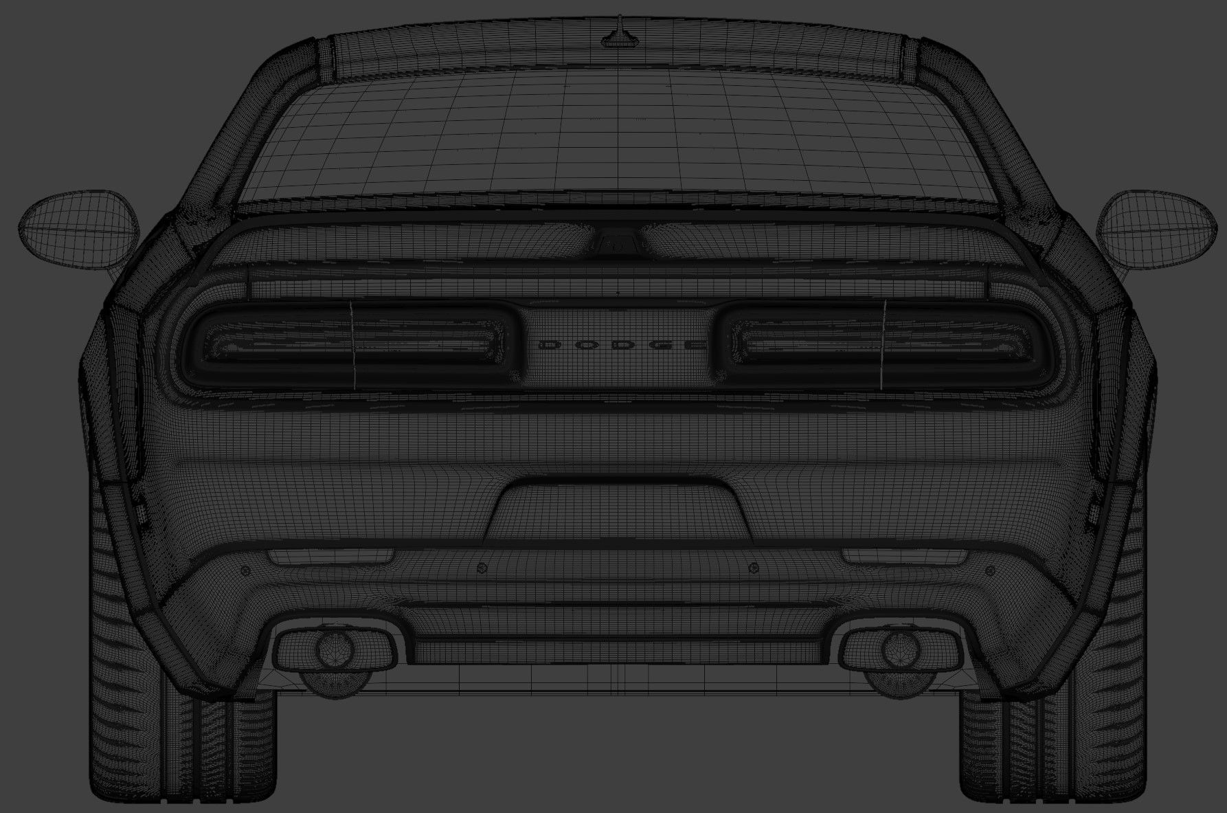 Dodge Challenger SRT Hellcat Redeye Widebody 3D model_7