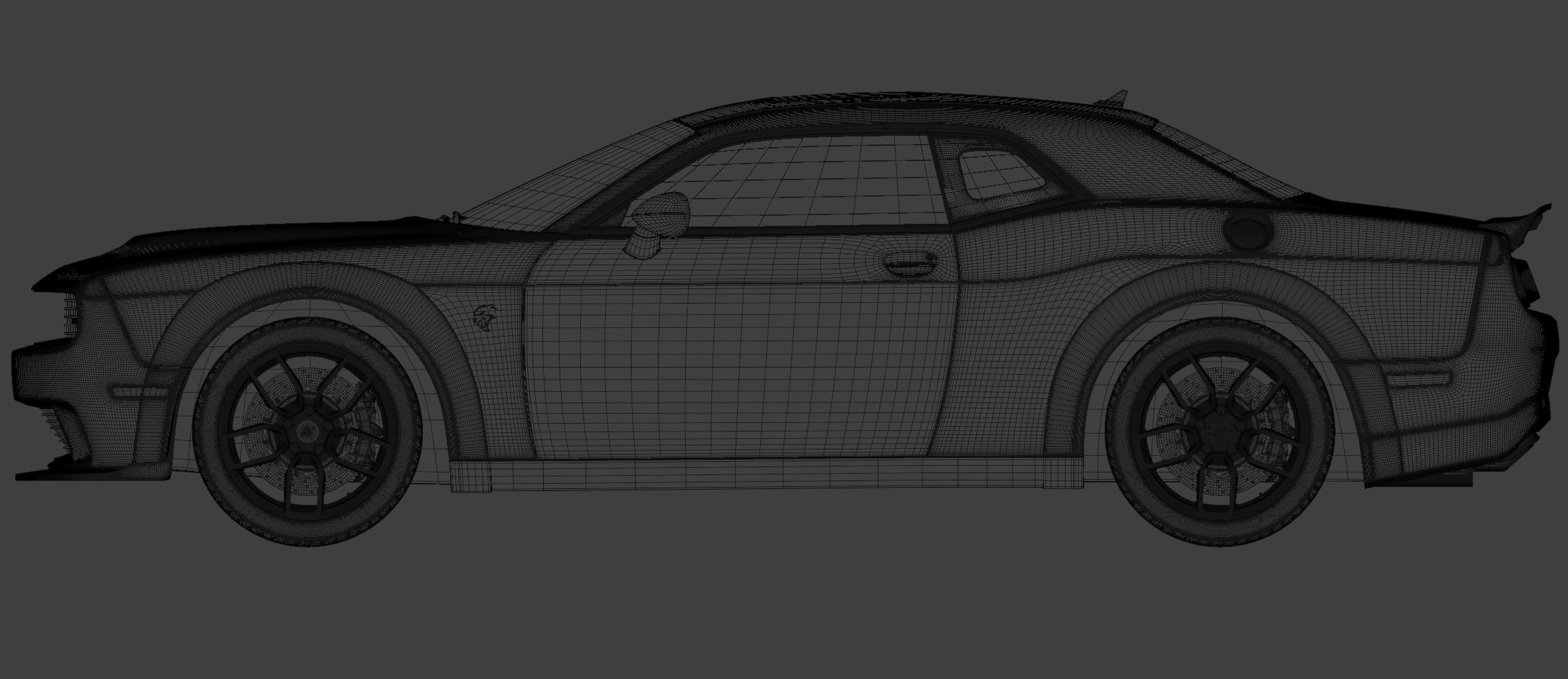 Dodge Challenger SRT Hellcat Redeye Widebody 3D model_8