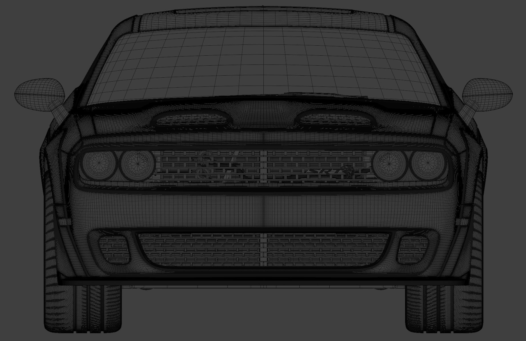 Dodge Challenger SRT Hellcat Redeye Widebody 3D model_6