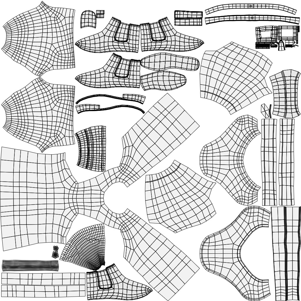 Christmas Santa Claus Low-poly 3D model_20