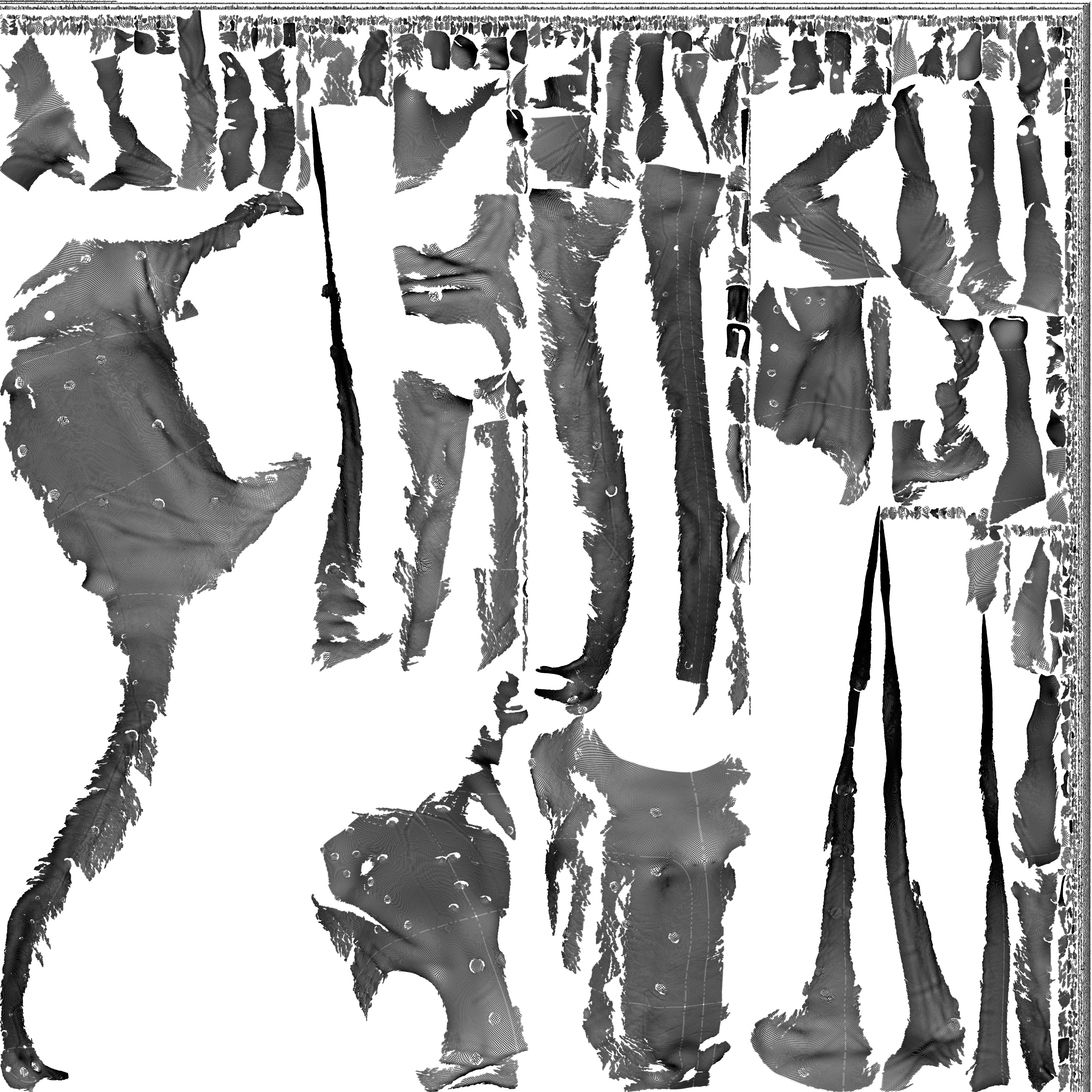 Red Brachiosaurus 3D model_9