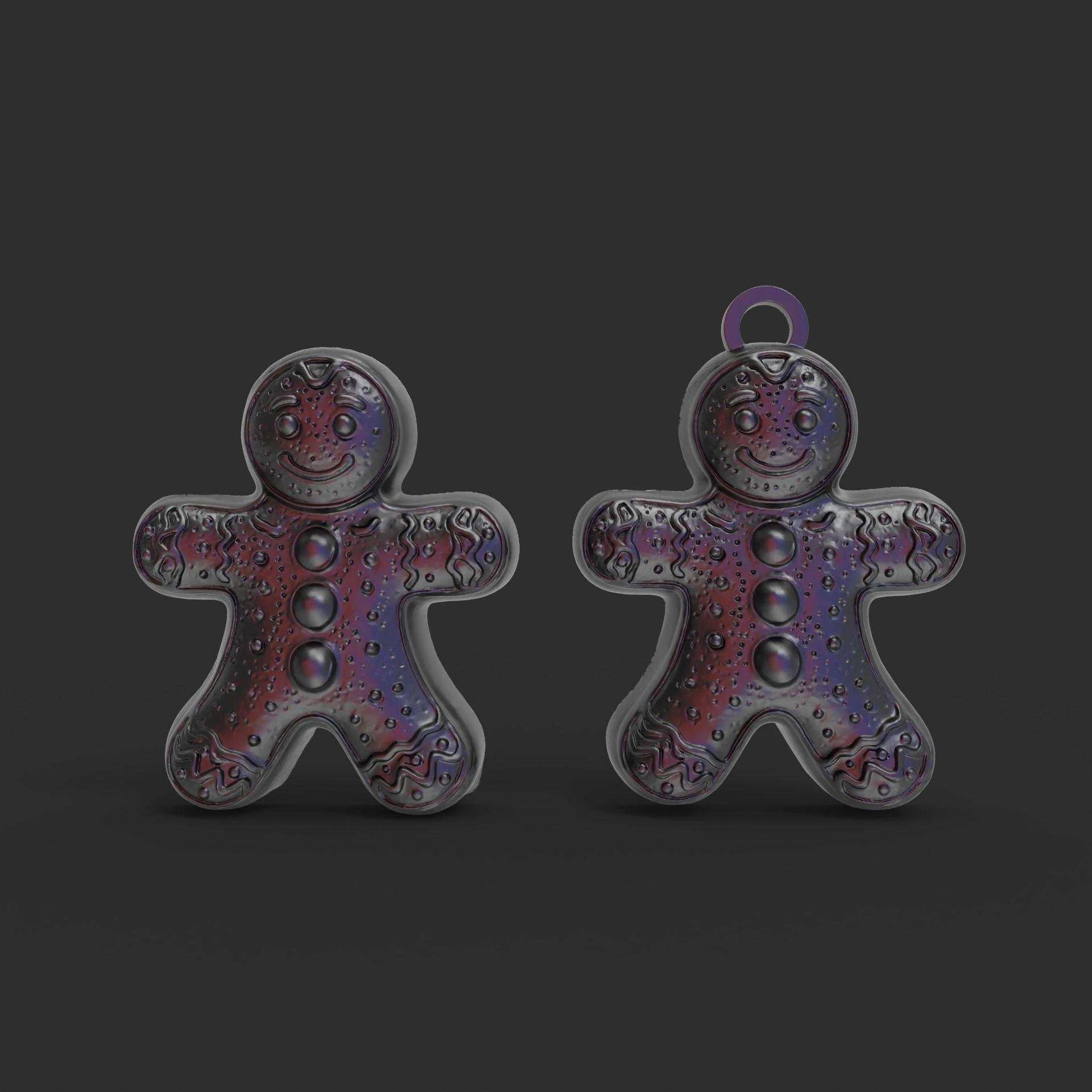 christmas tree cookie decor 3D print model_3