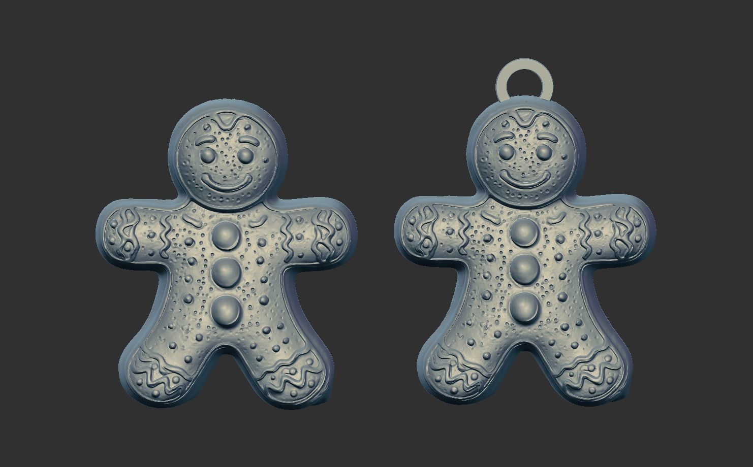 christmas tree cookie decor 3D print model_8