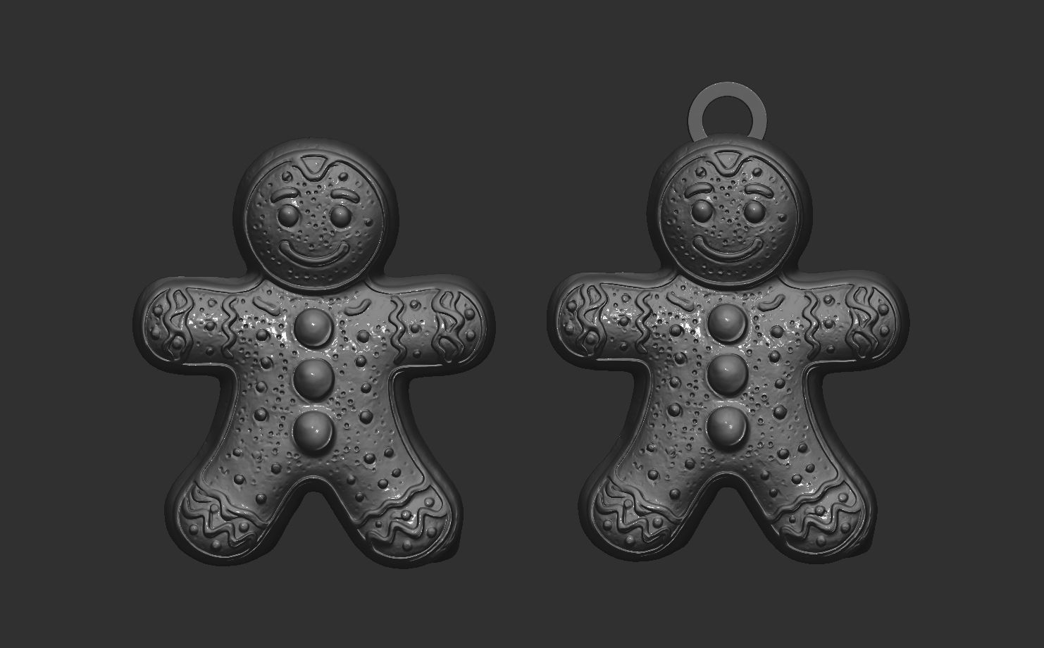 christmas tree cookie decor 3D print model_5