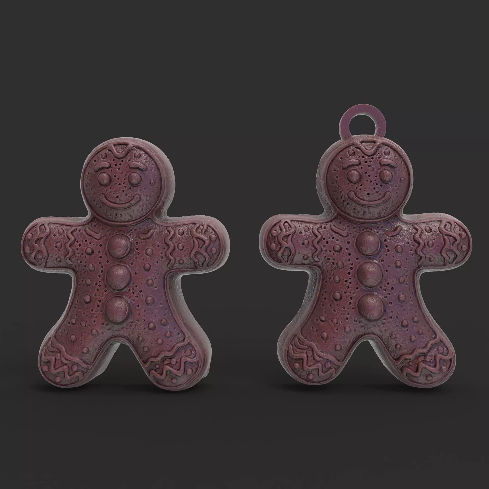 christmas tree cookie decor 3D print model_0