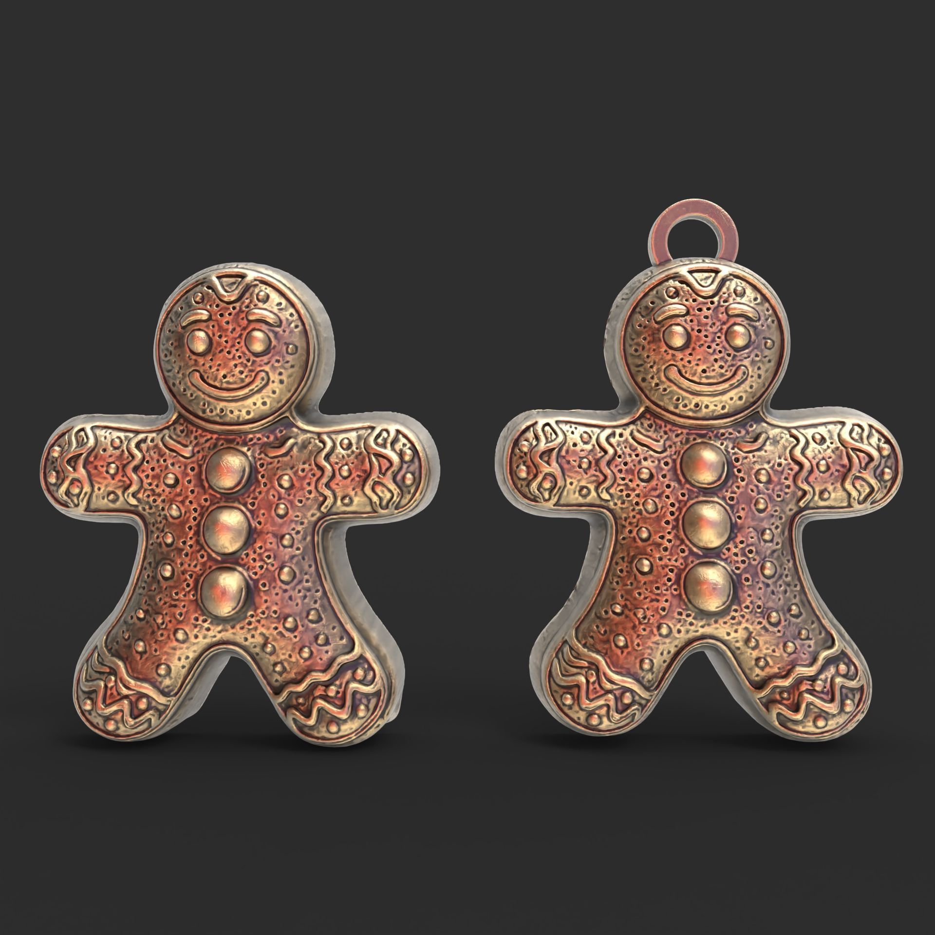 christmas tree cookie decor 3D print model_1