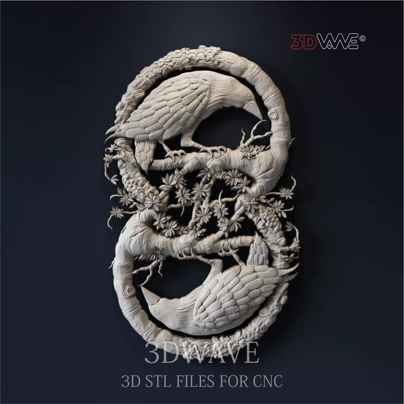 RAVENS 3d stl files for CNC 3D model