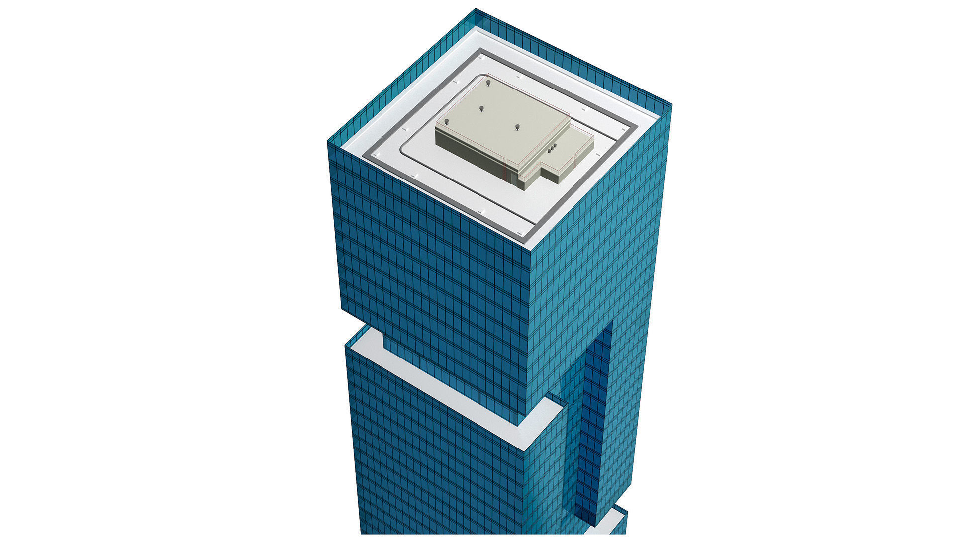 The First Hotel glass skyscraper at Jumeirah Village Circle 3D model_6