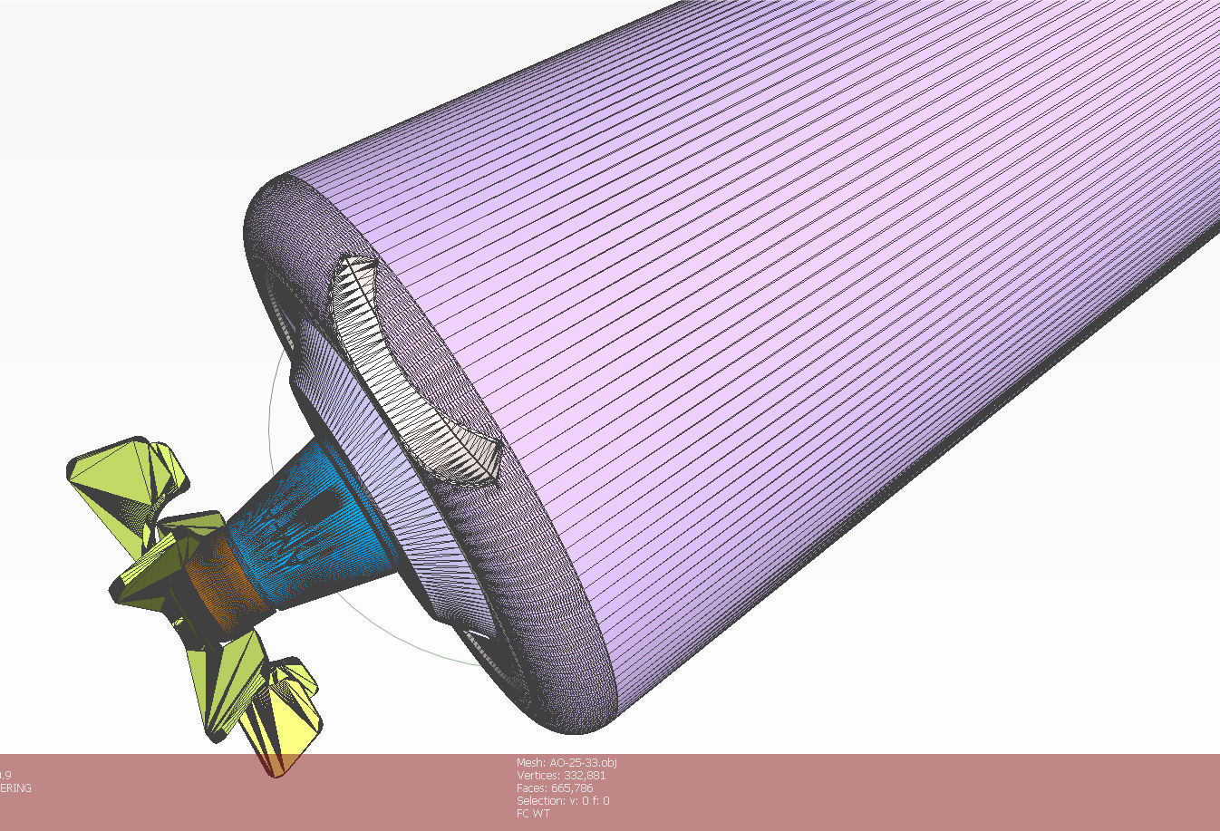 Russian avia bomb AO 25 33 and AO 25 30 submunition moulage 3D model_11
