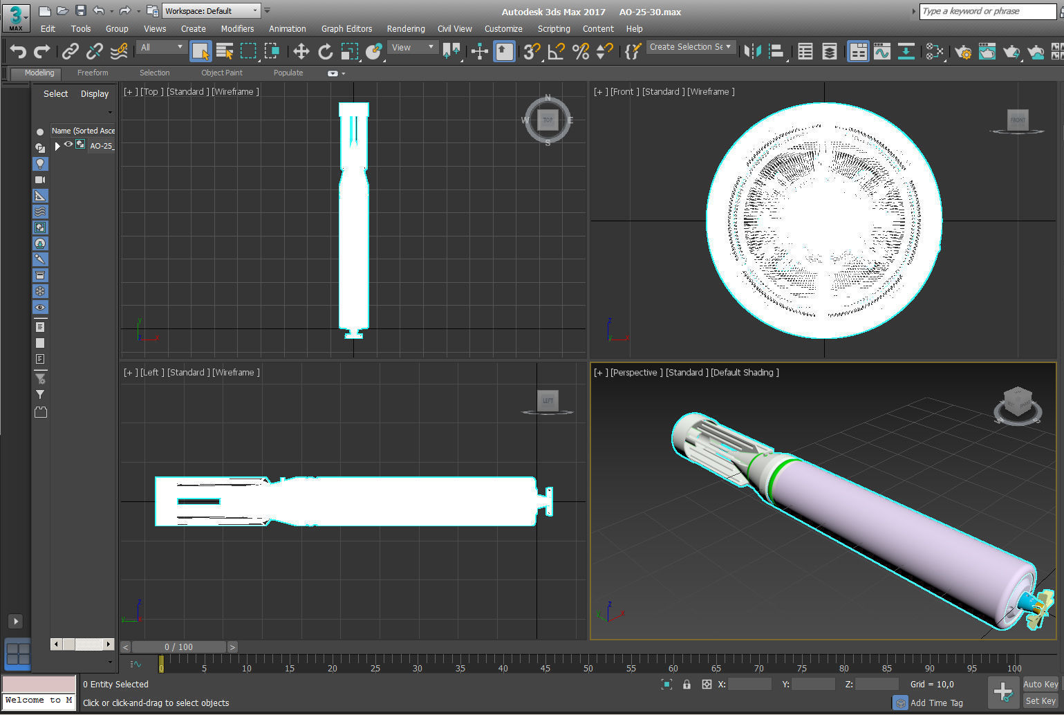 Russian avia bomb AO 25 33 and AO 25 30 submunition moulage 3D model_7