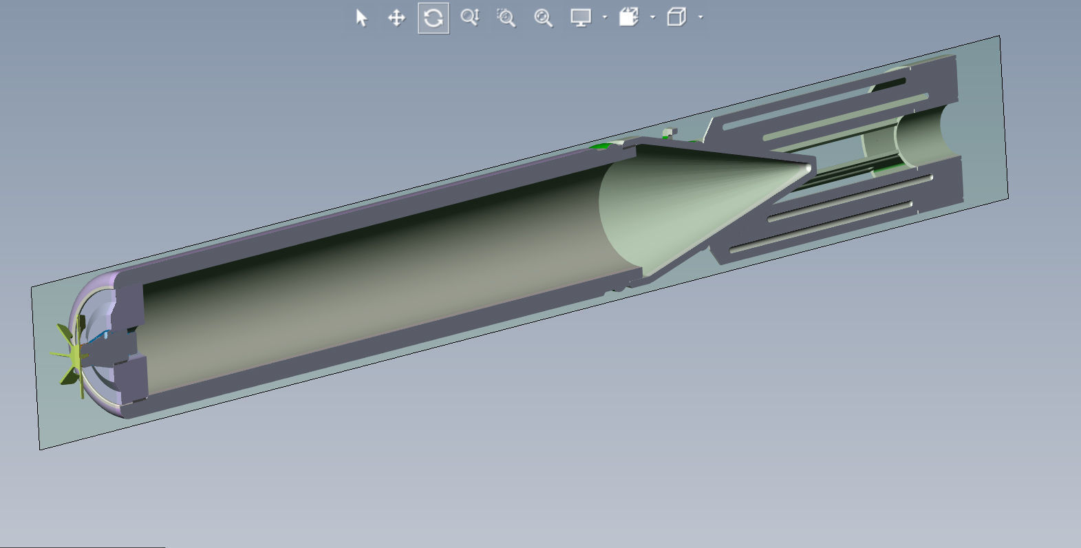 Russian avia bomb AO 25 33 and AO 25 30 submunition moulage 3D model_4