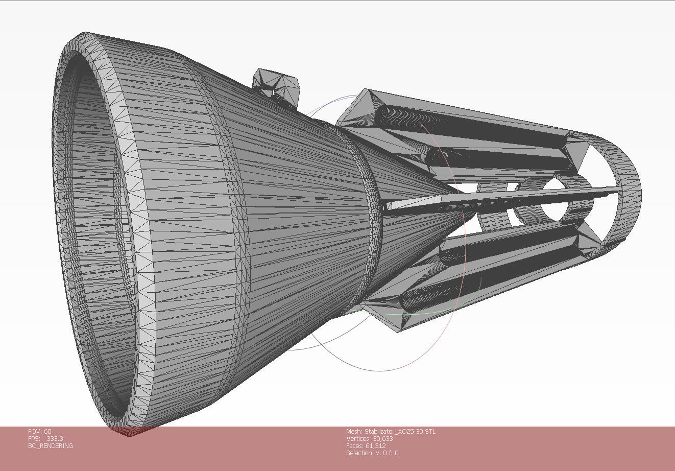 Russian avia bomb AO 25 33 and AO 25 30 submunition moulage 3D model_13