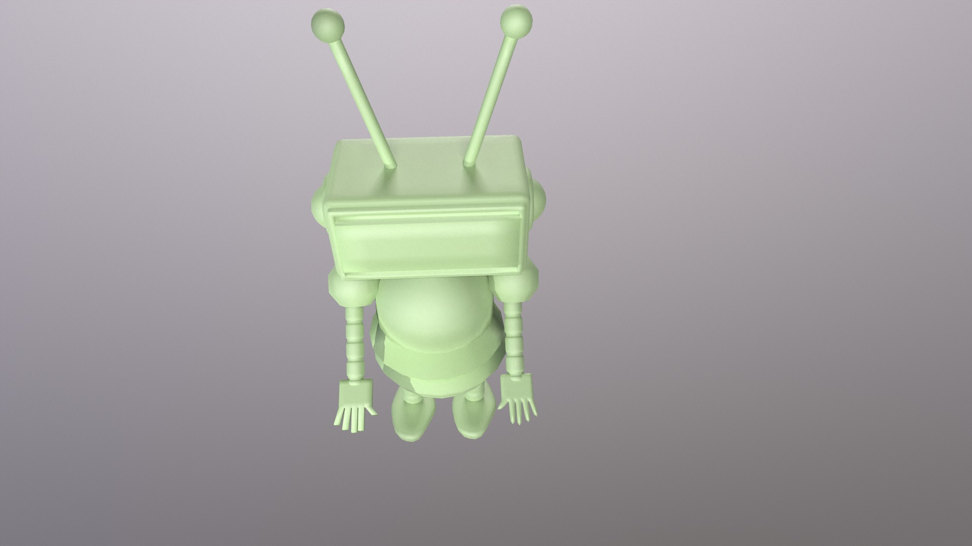 Cartoon Robot 3D Model Low-poly 3D model_7