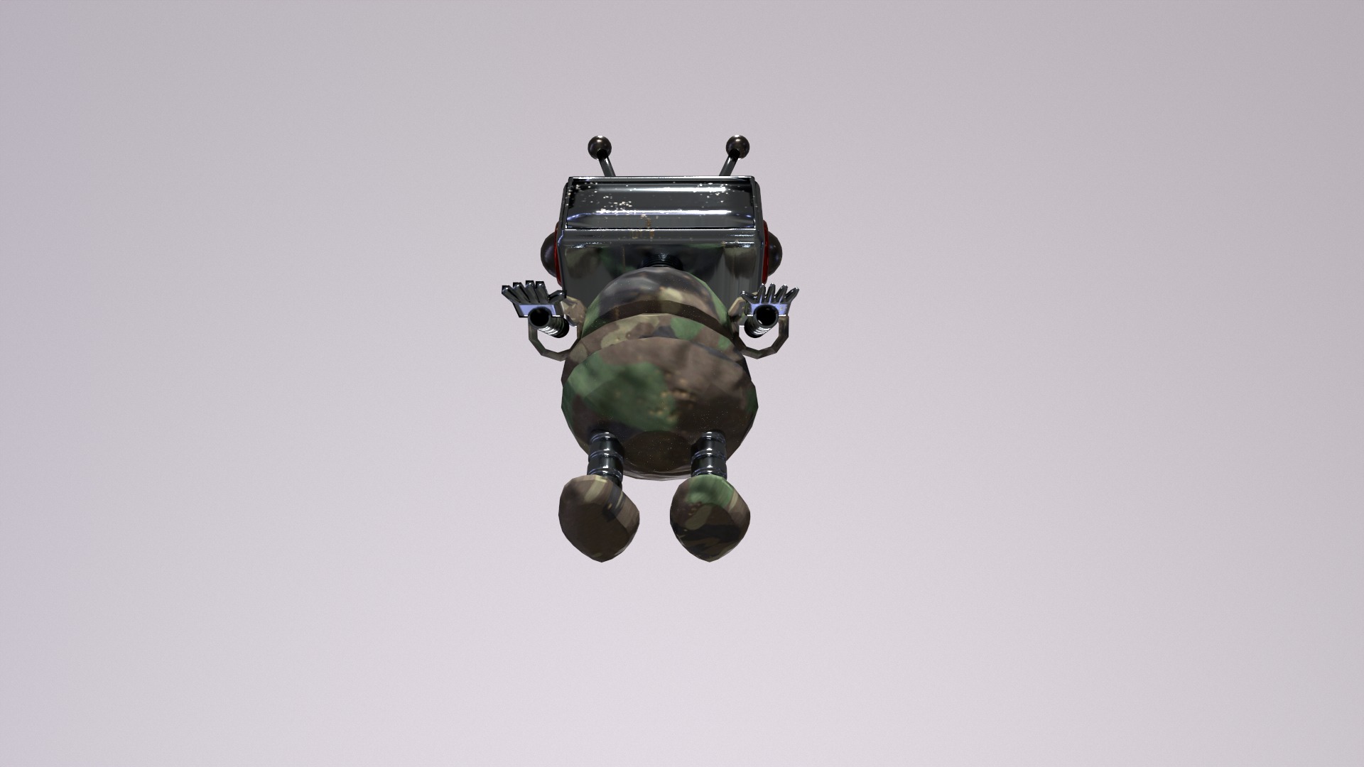 Cartoon Robot 3D Model Low-poly 3D model_4