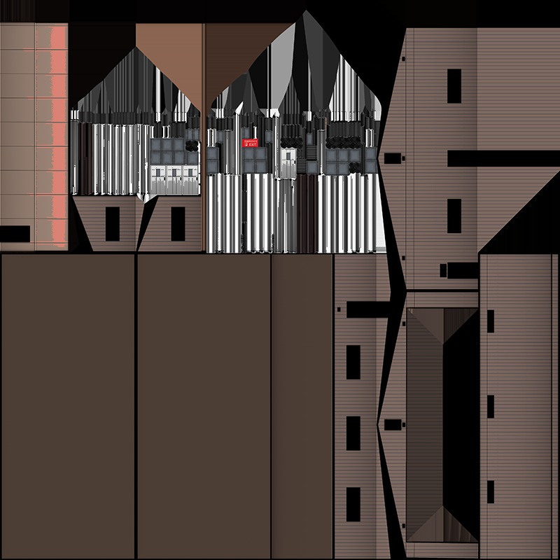 Airfield Hangar Collection Low-poly 3D model_63