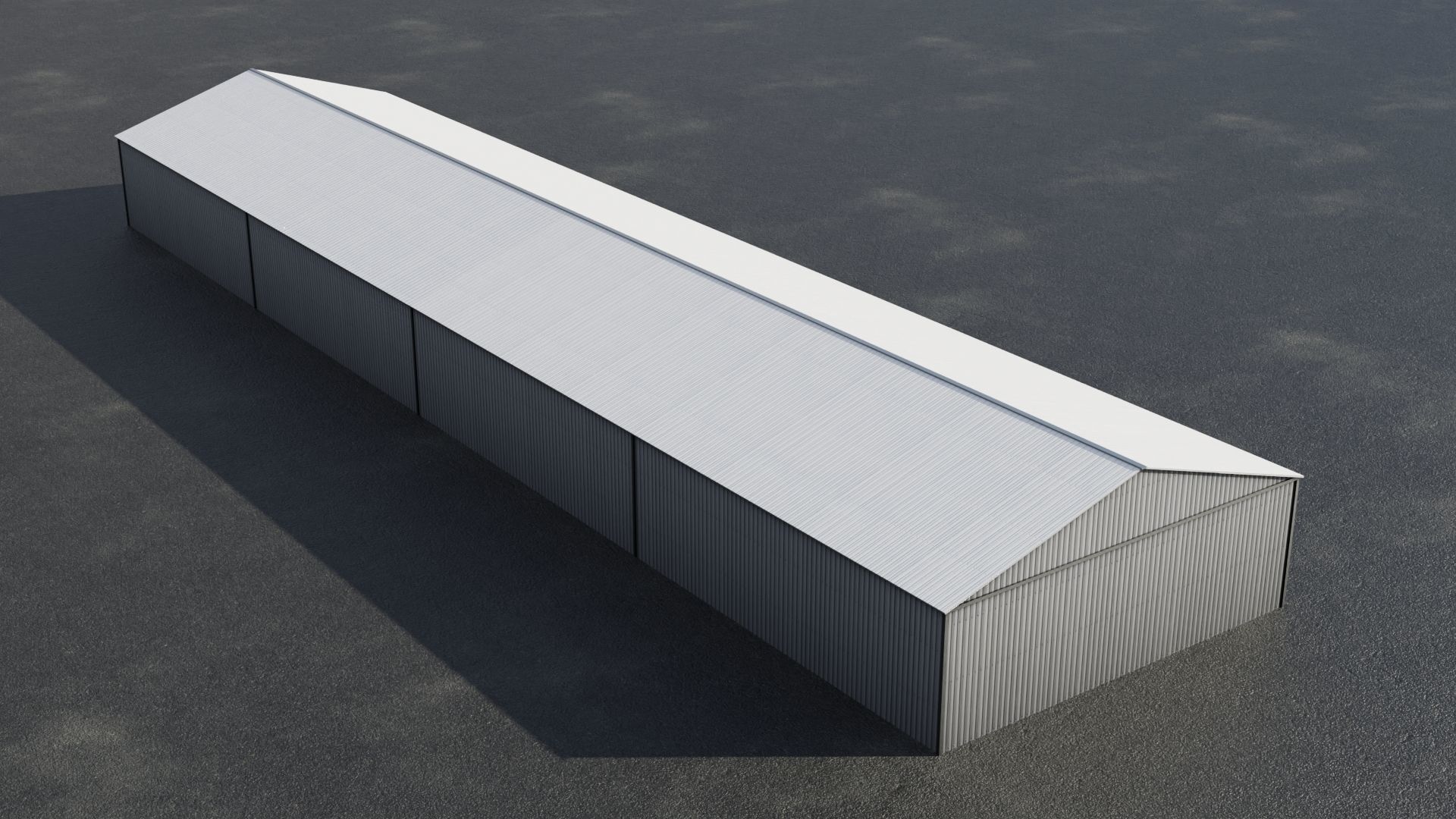 Airfield Hangar Collection Low-poly 3D model_26