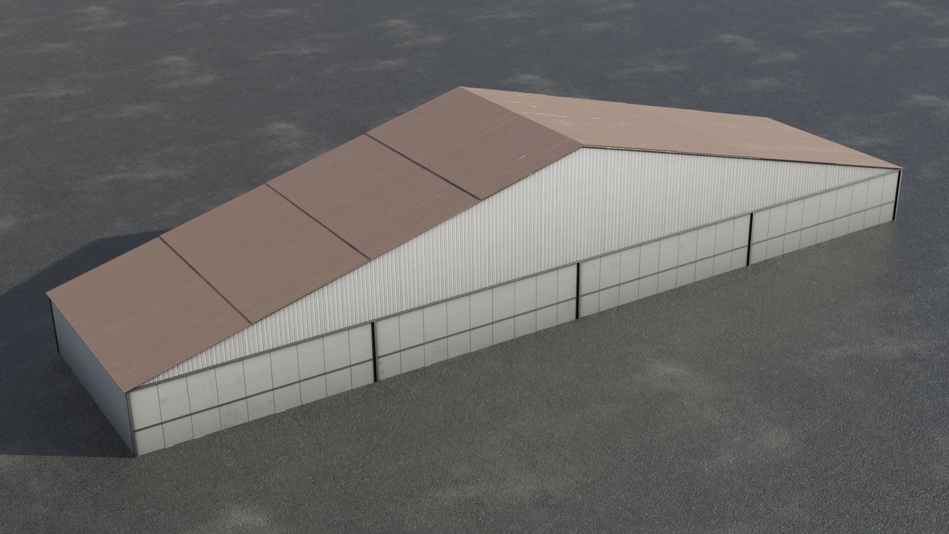 Airfield Hangar Collection Low-poly 3D model_34