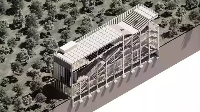 Ultra-Realistic 3D Wooden Auditorium