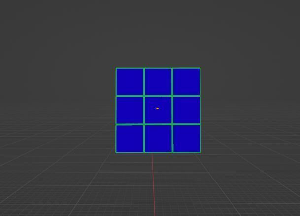 Low-poly Rubiks Cube Low-poly 3D model Low-poly 3D model_8