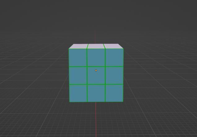 Low-poly Rubiks Cube Low-poly 3D model Low-poly 3D model_2