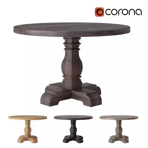 Arhaus Kensington Round Dining Table 3d model