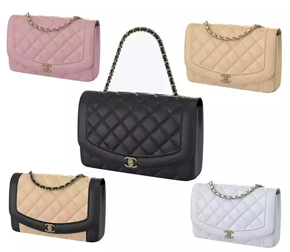 Vintage Medium Diana Flap Bag