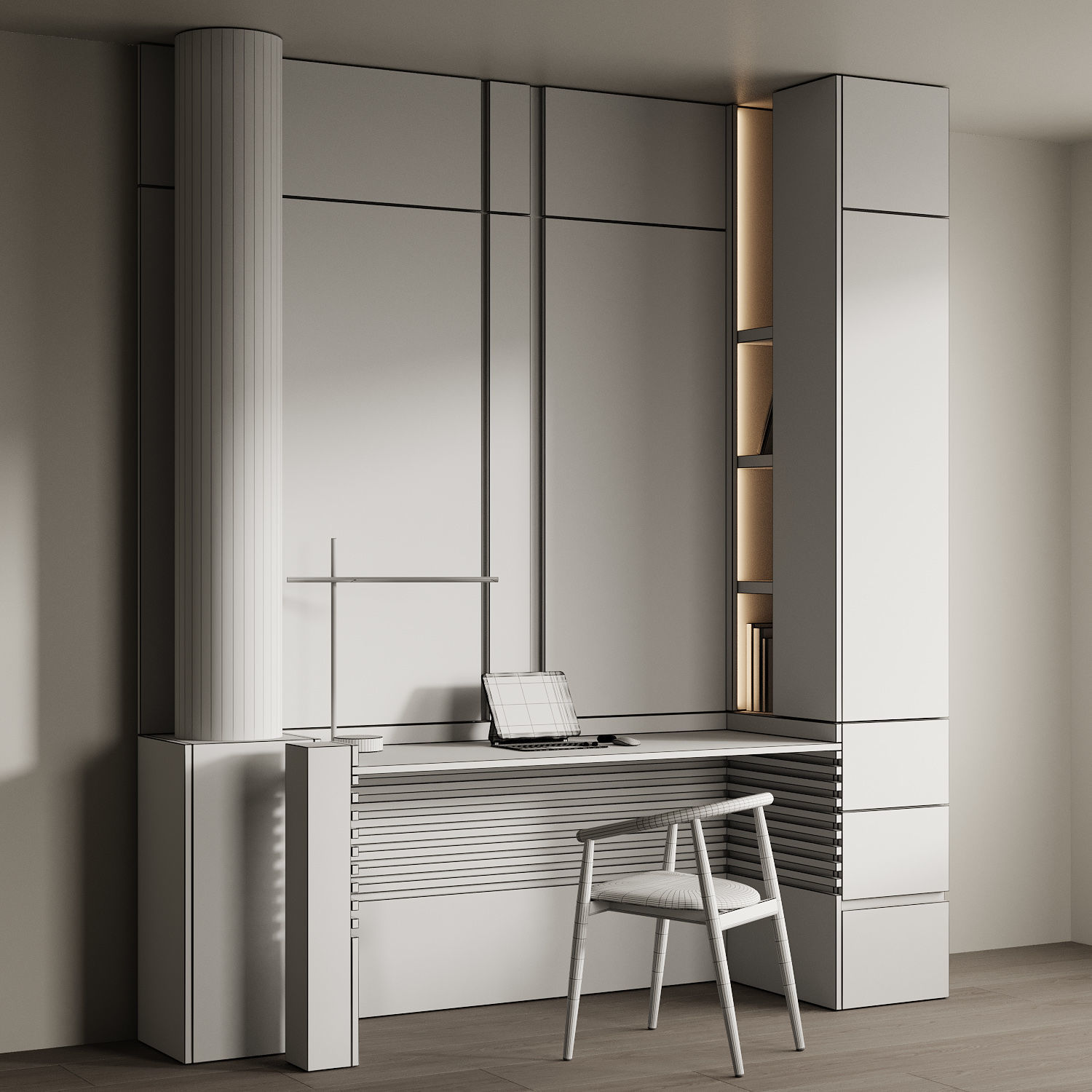 Workplace 26 3D model_3