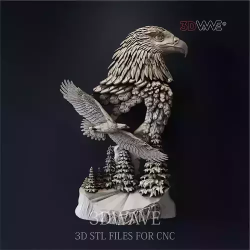 EAGLES 3d stl files for CNC