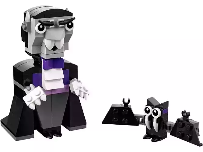 PixelBricks3D - Lego Halloween Vampire and Bat Set 