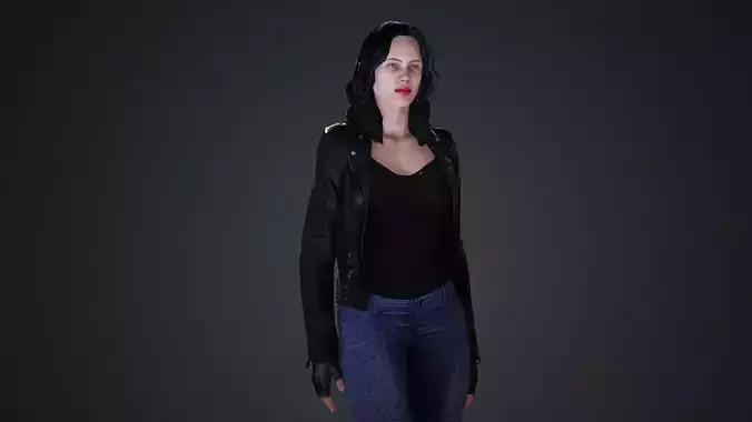 Jessica Jones Low-poly 3D model