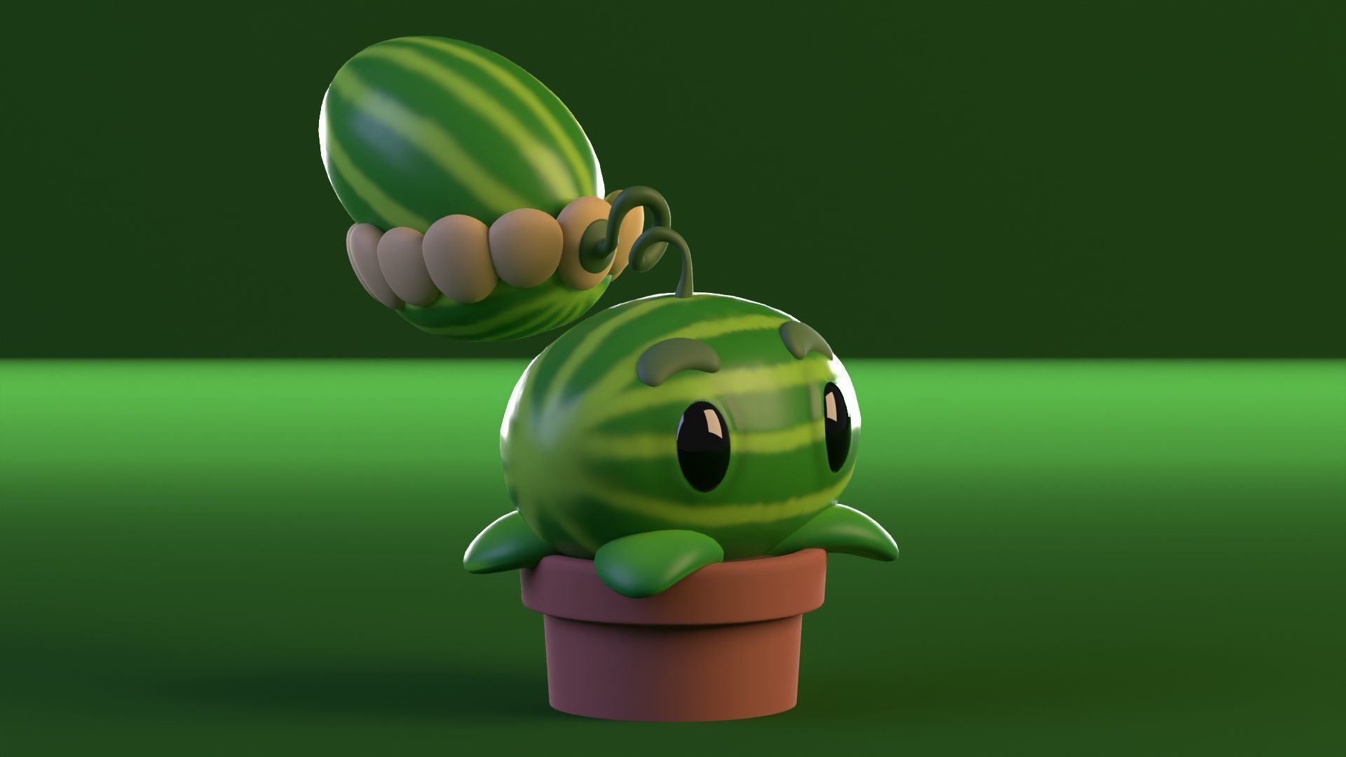 Plants vs Zombies Low-poly 3D model_9
