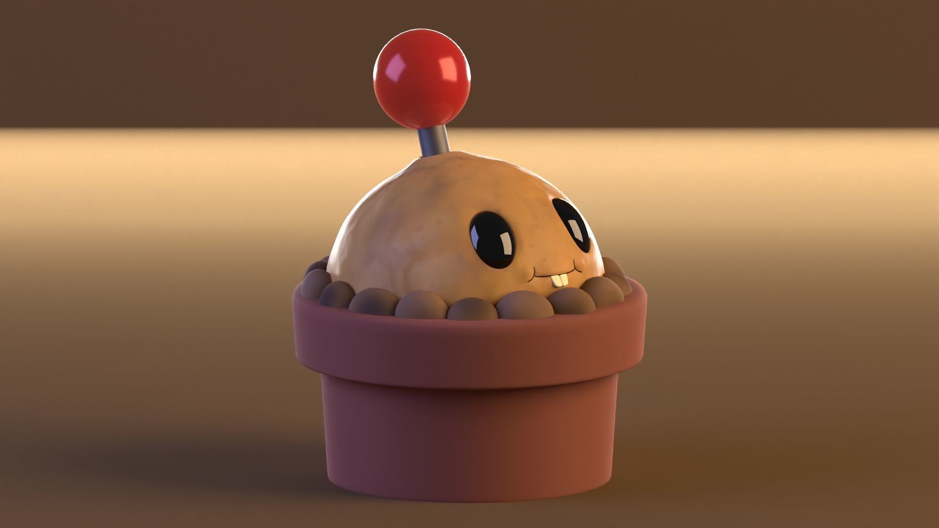 Plants vs Zombies Low-poly 3D model_3