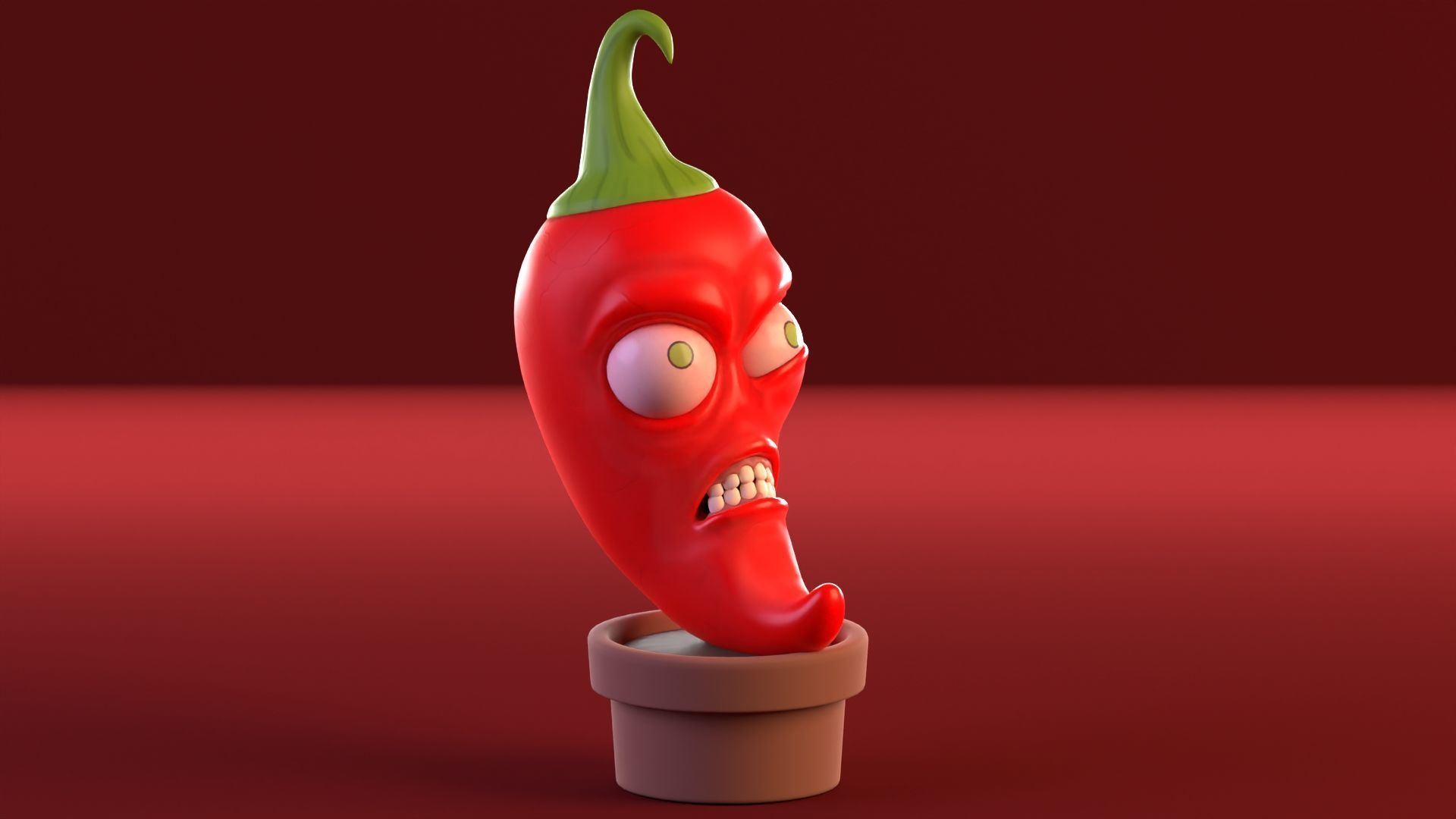 Plants vs Zombies Low-poly 3D model_8